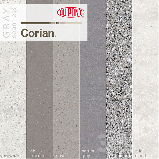 Dupont Corian Kitchen Countertops Gray 1 3DSMax File - thumbnail 1