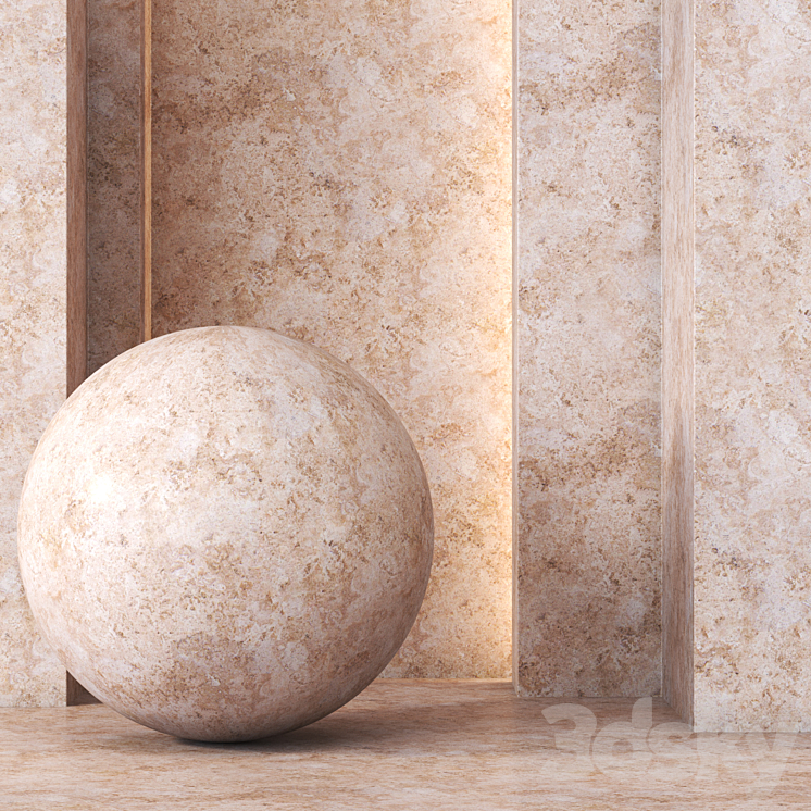 Granite Texture 4K – Seamless 3DS Max Model - thumbnail 1