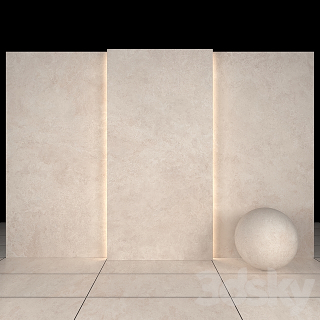 Lava Beige Stone 01 3ds Max - thumbnail 1