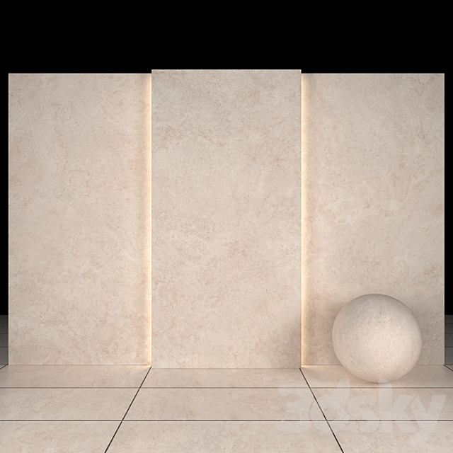 Lava Beige Stone 02 3DS Max Model - thumbnail 2