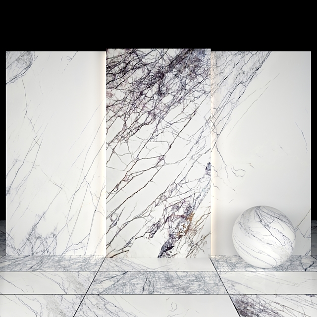 Lilac marble 3DS Max Model - thumbnail 2