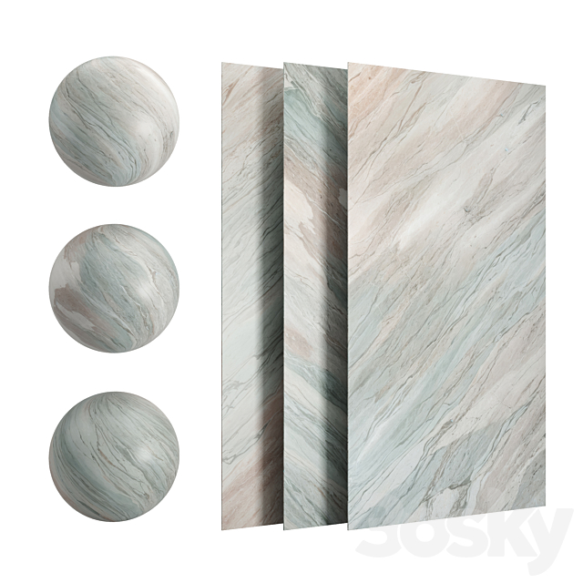 Marble Cristallo Alexandrita 3ds Max - thumbnail 1