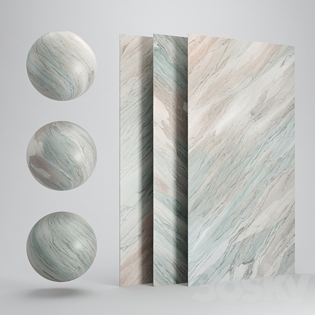 Marble Cristallo Alexandrita 3ds Max - thumbnail 2