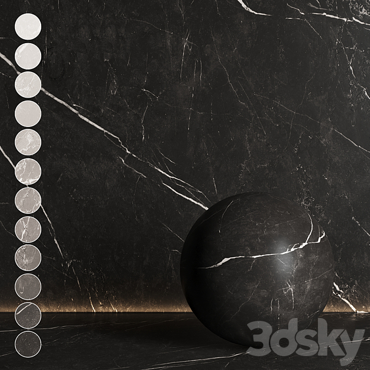 Marble of different shades №17 3DS Max Model - thumbnail 1