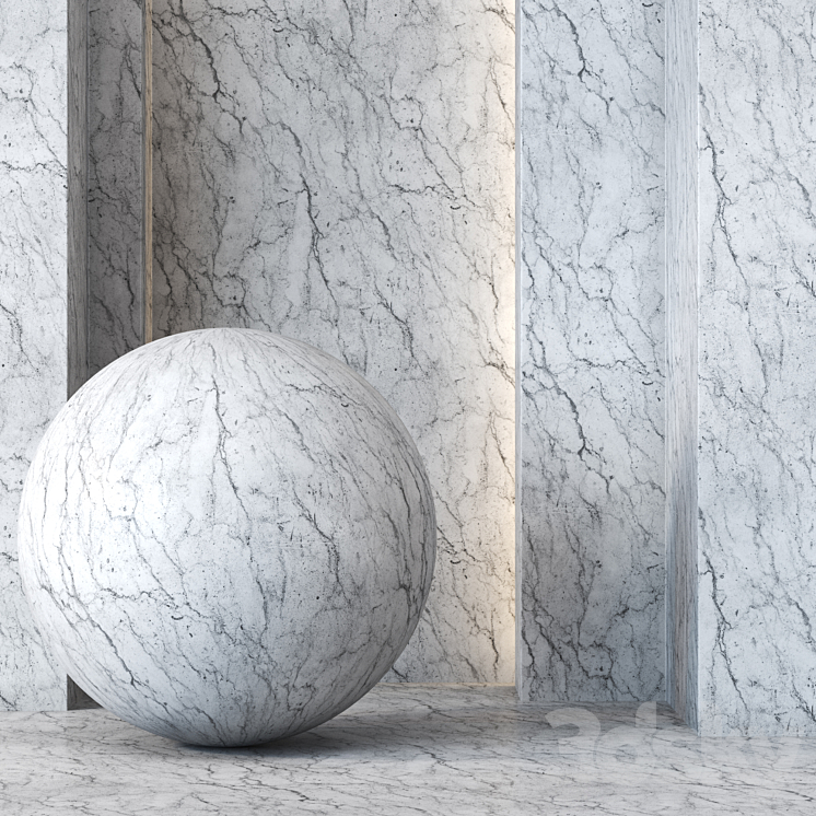 Marble Texture 4K – Seamless 3DS Max Model - thumbnail 1