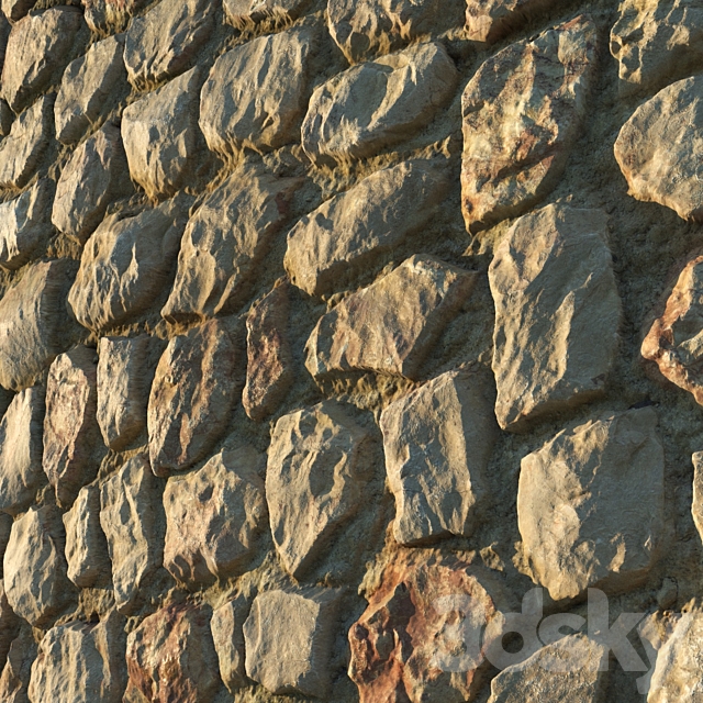 Masonry material 17 8k seamless PBR 3ds Max - thumbnail 3