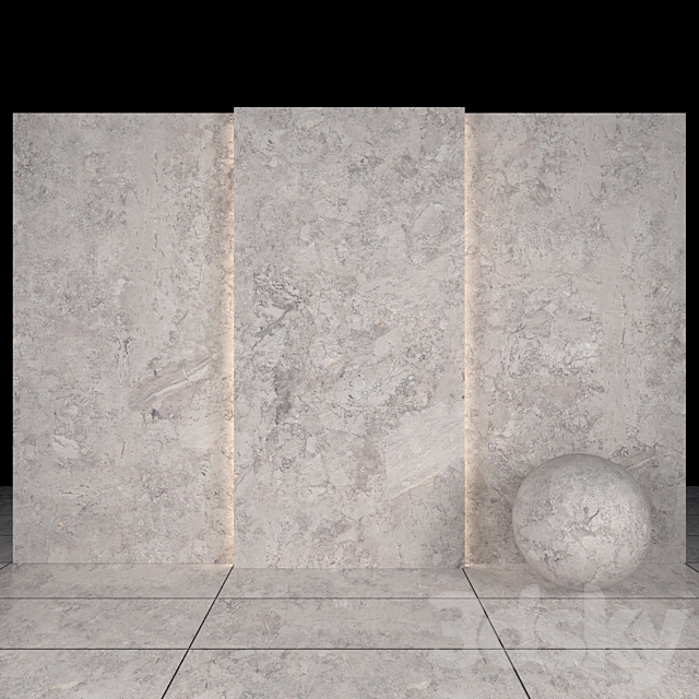 Moonstone gray marble 3ds Max - thumbnail 1