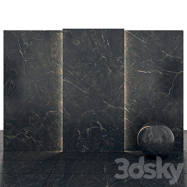 Mozart black marble 3DS Max Model - thumbnail 2