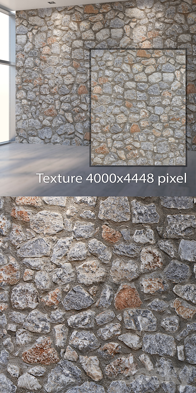 Natural stone 751 3ds Max - thumbnail 2