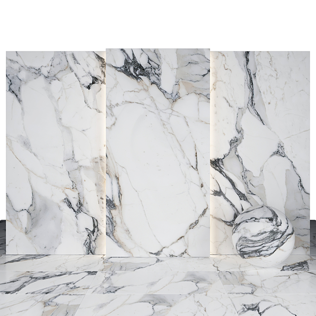 Origines Silver Marble 01 3DS Max Model - thumbnail 2