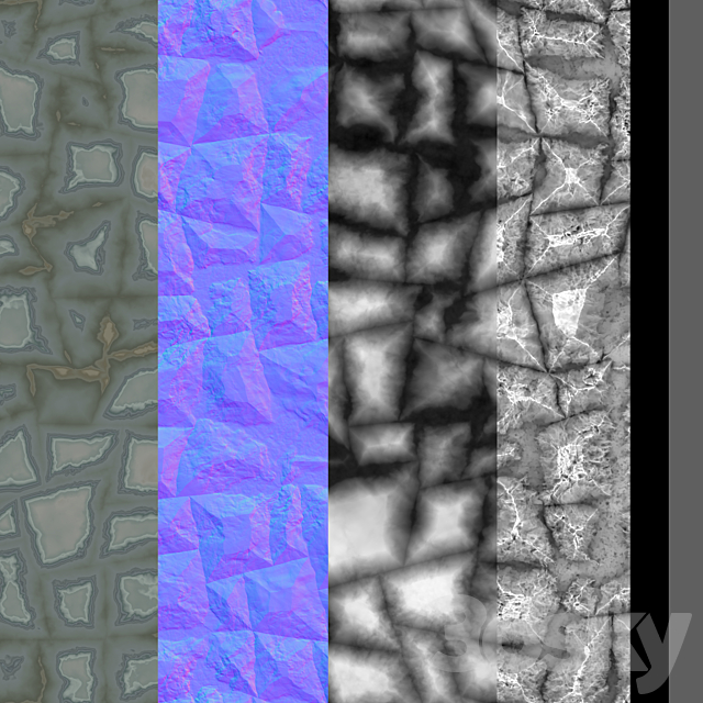 rock 5 texture 3DS Max Model - thumbnail 4