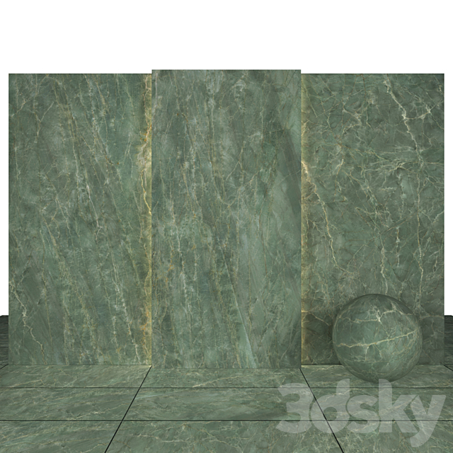 Sage green marble 3ds Max - thumbnail 1