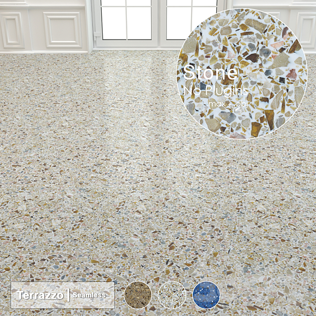 Seamless Terrazzo Stone 002 3ds Max - thumbnail 1