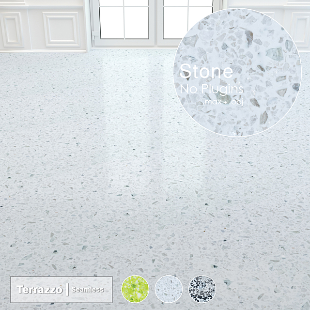 Seamless Terrazzo Stone 003 3DSMax File - thumbnail 1