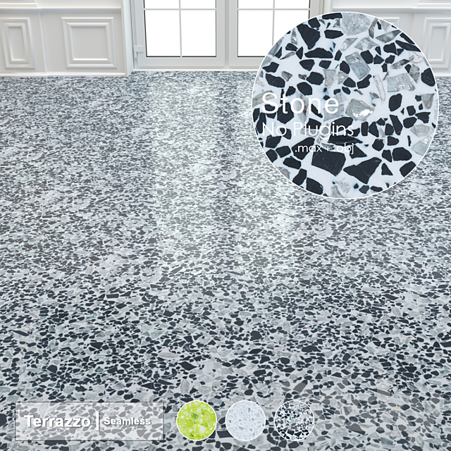 Seamless Terrazzo Stone 003 3DSMax File - thumbnail 2