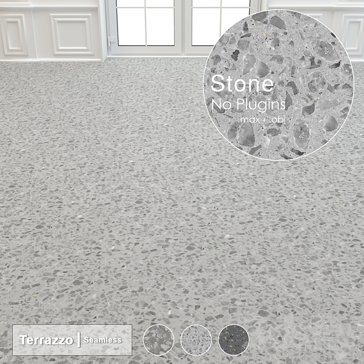 Seamless Terrazzo Stone 004 3DS Max - thumbnail 1