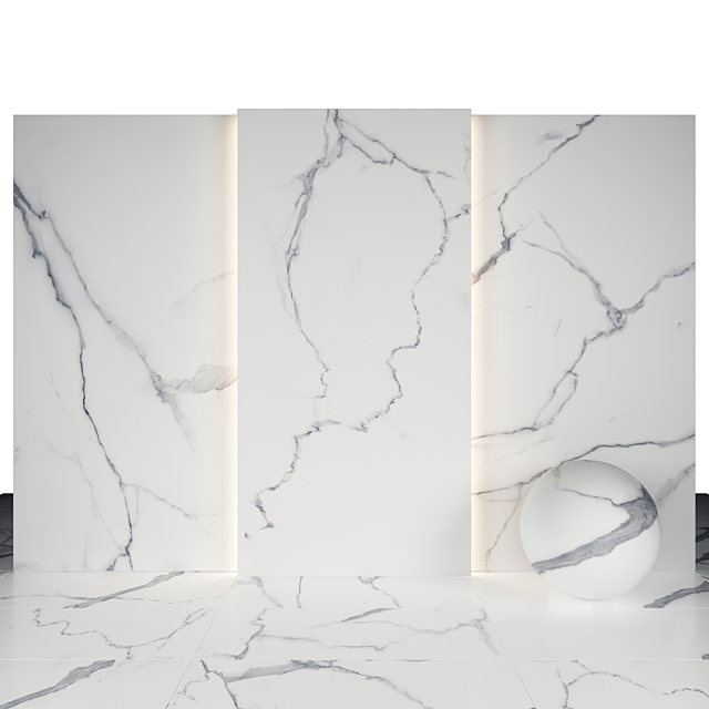 Statuario Marble 06 3ds Max - thumbnail 1