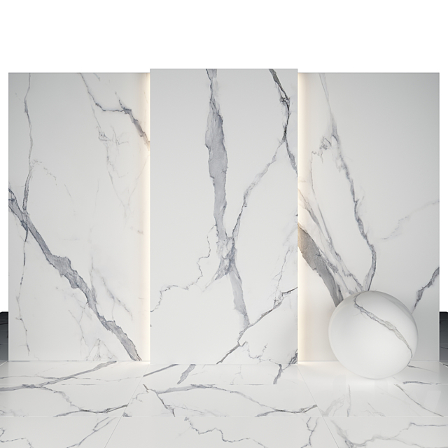 Statuario Marble 06 3ds Max - thumbnail 2