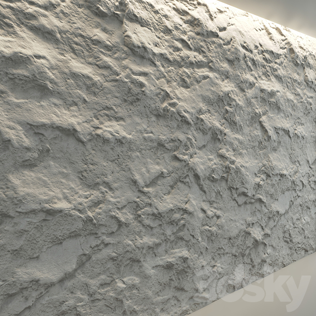 Stone Wall 7 3DS Max Model - thumbnail 3