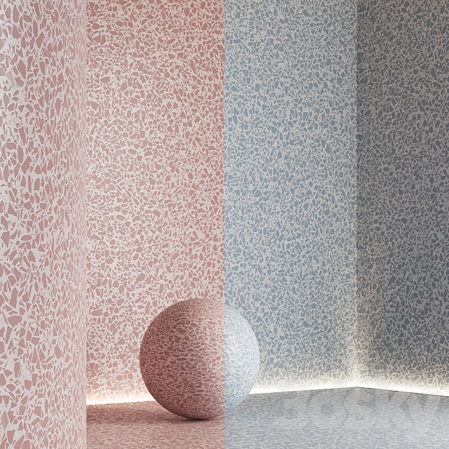 Terrazzo seamless marble 15 3DS Max Model - thumbnail 3