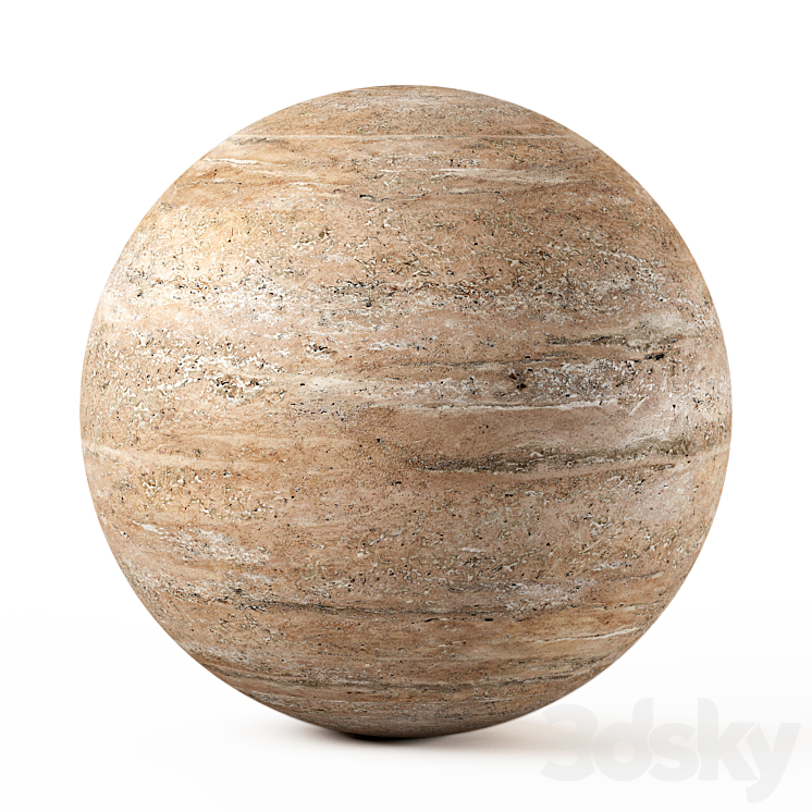 Travertine 03 Noce 3DS Max Model - thumbnail 1