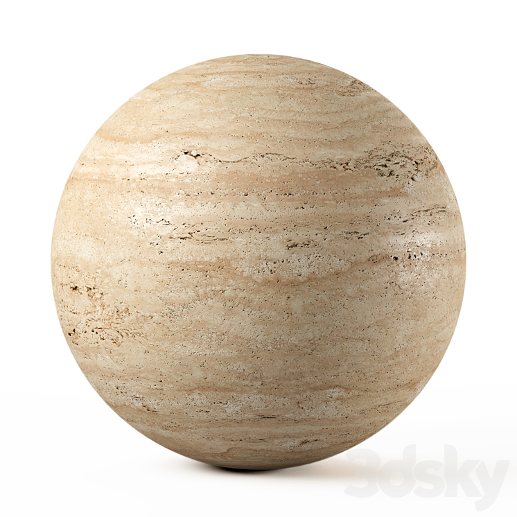 Travertine 04 Roccia 3DS Max Model - thumbnail 1