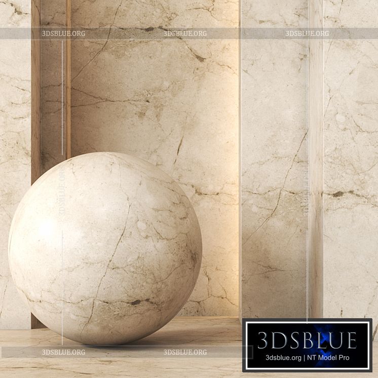 Travertine Texture 4K – Seamless 3DS Max - thumbnail 3