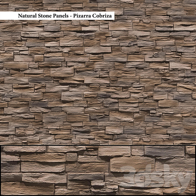 Wall Materials Set 17 3DS Max Model - thumbnail 3