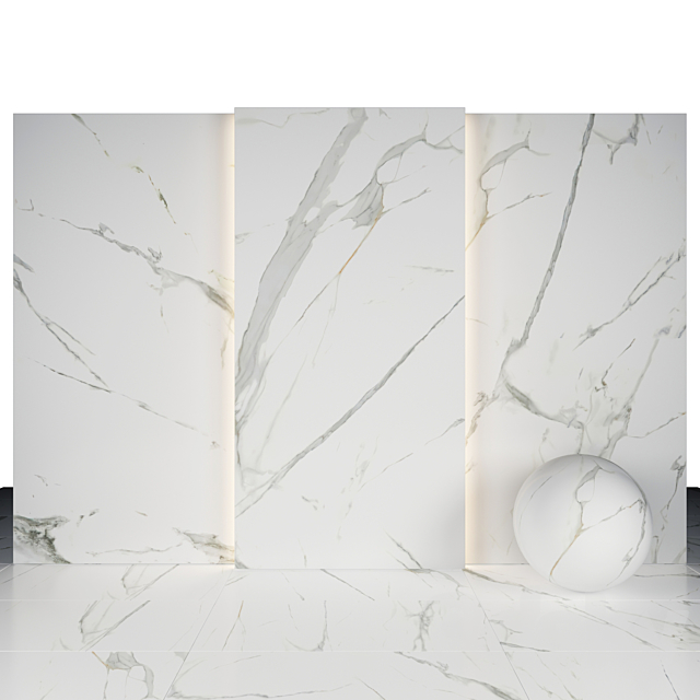 White royal marble 3ds Max - thumbnail 2