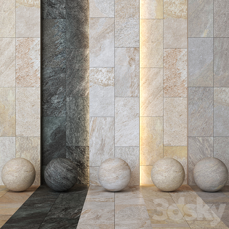 8 in 1 Keope Percorsi Quartz Pack Textures – vol 1 3DS Max Model - thumbnail 1