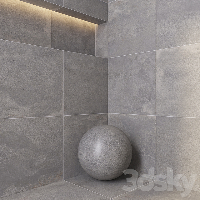 ABK CONCRETE GRAY 3ds Max - thumbnail 3