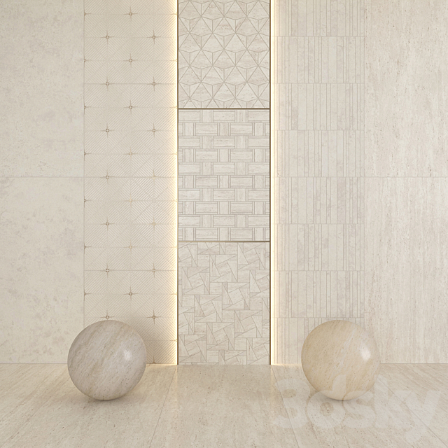 AtlasConcorde Marvel Travertine Decor 3ds Max - thumbnail 1