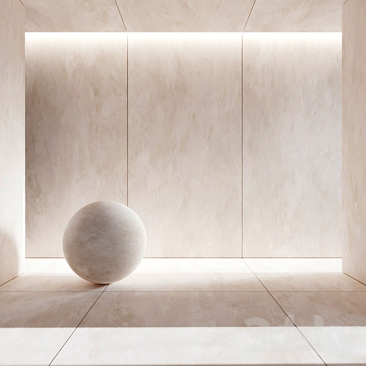 Blanc Porcelain Tile 3DS Max Model - thumbnail 1