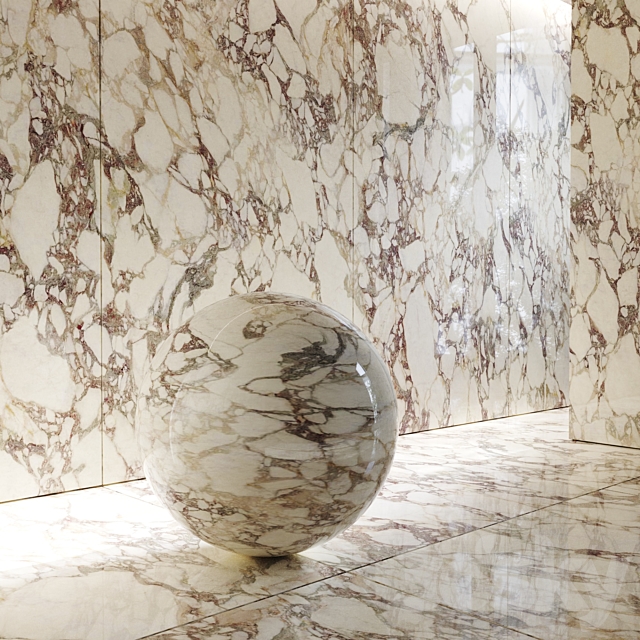 Breccia medicea porcelain tile 3DS Max Model - thumbnail 3