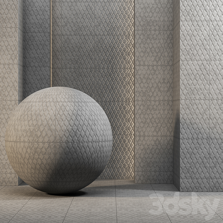 Cement Mosaic Texture 4k Seamless – Tileable 3DS Max - thumbnail 1