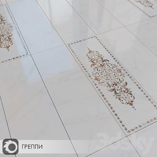 Ceramic Tile Kerama Marazzi Greppi 40×120 3ds Max - thumbnail 1