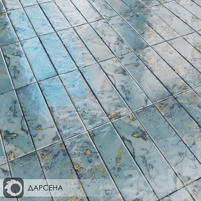 Ceramic Tiles Kerama Marazzi Darsena 8.5×28.5 3DSMax File - thumbnail 2