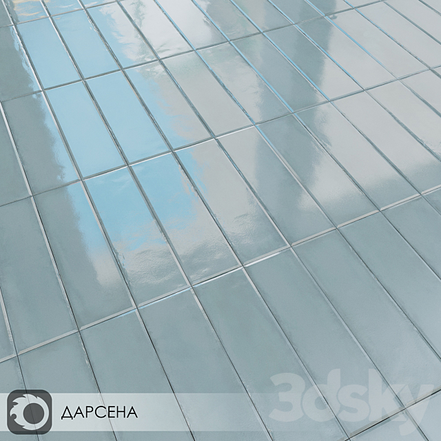 Ceramic Tiles Kerama Marazzi Darsena 8.5×28.5 3DSMax File - thumbnail 3