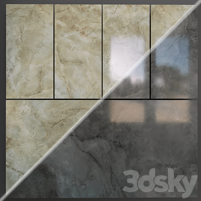 Ceramic Tiles Kerama Marazzi Giardini Dark Gray 3DSMax File - thumbnail 3