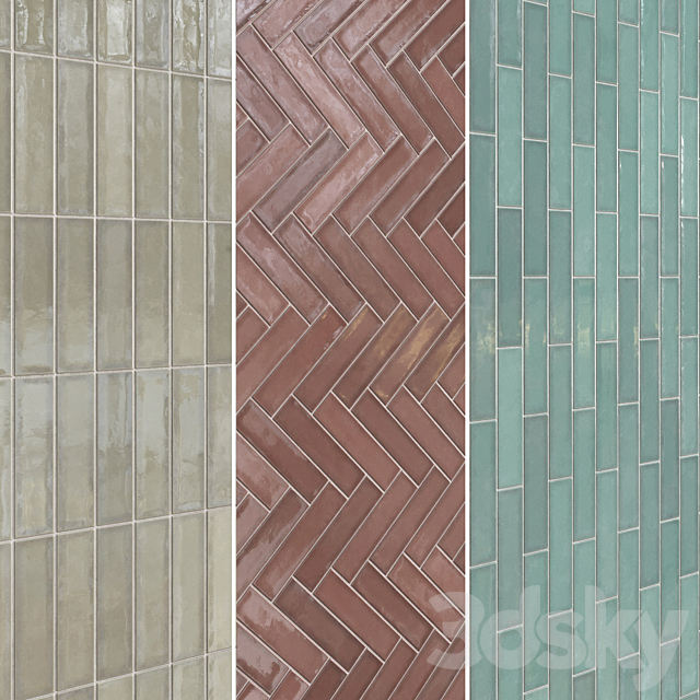 Ceramic Tiles Set 037 3ds Max - thumbnail 2