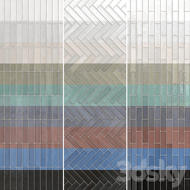 Ceramic Tiles Set 037 3ds Max - thumbnail 3