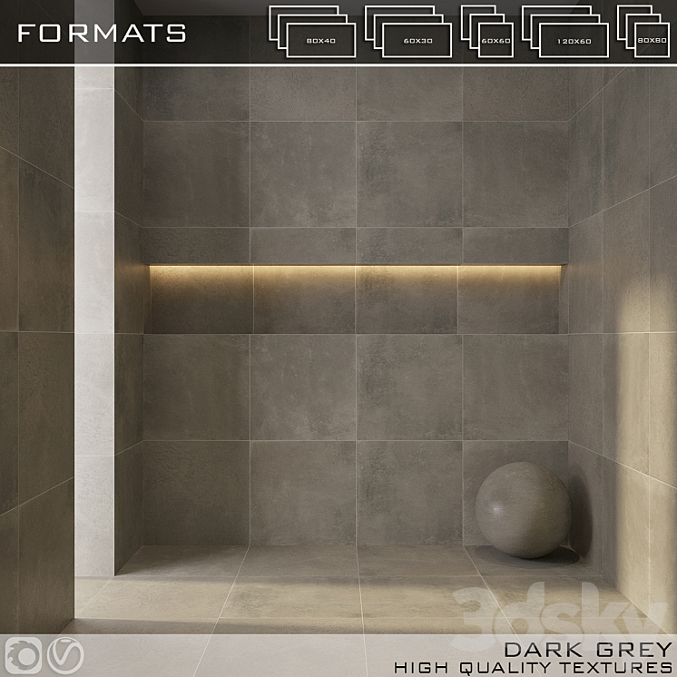 CERIM DARK GRAY 3DS Max Model - thumbnail 1