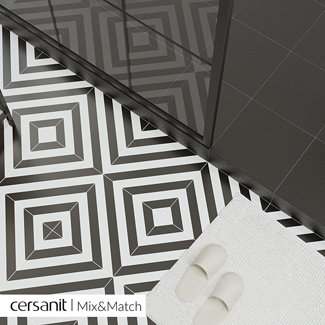 Cersanit_Mix & Match Calacatta chevron_30x30_30x60 3DS Max Model - thumbnail 4