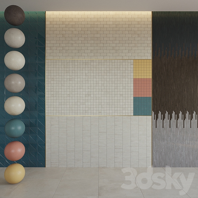 Decor Italon Millenium Surface Geometry 3ds Max - thumbnail 1