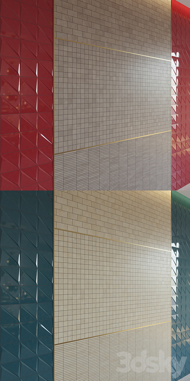 Decor Italon Millenium Surface Geometry 3ds Max - thumbnail 3