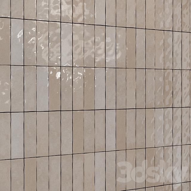 Equipe Artisan wall tiles 3DS Max Model - thumbnail 5