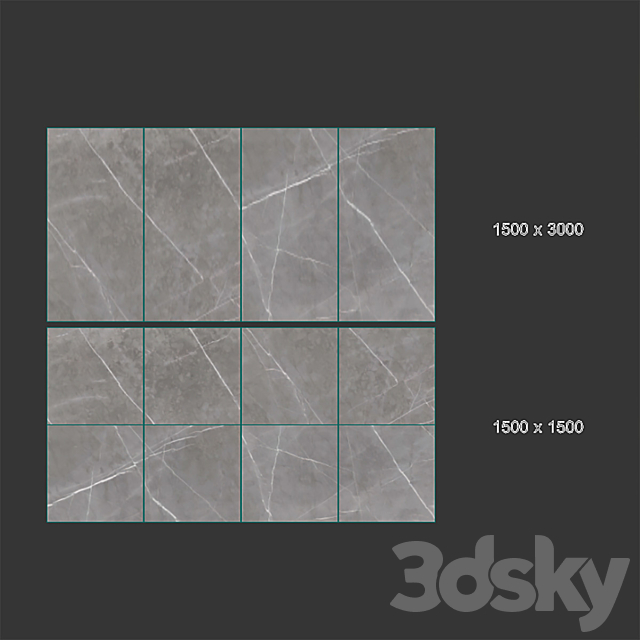 Fossena Smart Porcelain Tiles 3DS Max Model - thumbnail 4