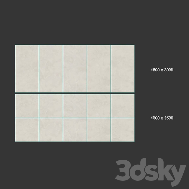 Foy pure porcelain tiles 3DS Max Model - thumbnail 4