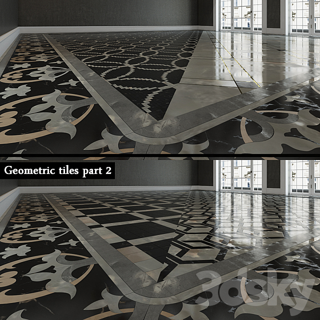 Geometric Tile part 2 3DSMax File - thumbnail 1