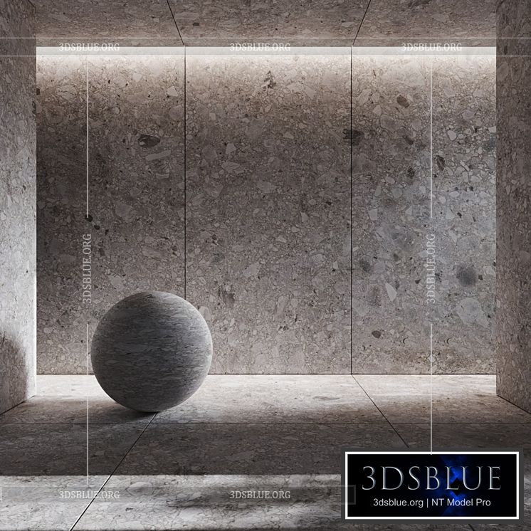 Gre Grigio porcelain tile 3DS Max - thumbnail 3